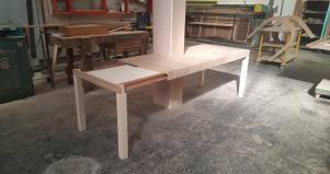 Tavolo zebrano su misura allungabile in legno 